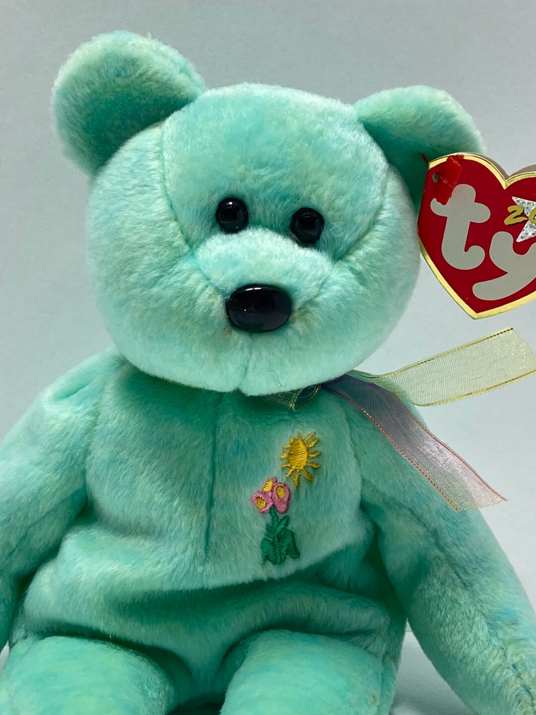 TY Beanie Babies Ariel the Bear Plush Toy Rare Tag Errors in Memory of