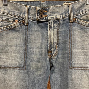 GUESS JEANS Double Button Zipper Fly Distressed Stonewashed - Etsy