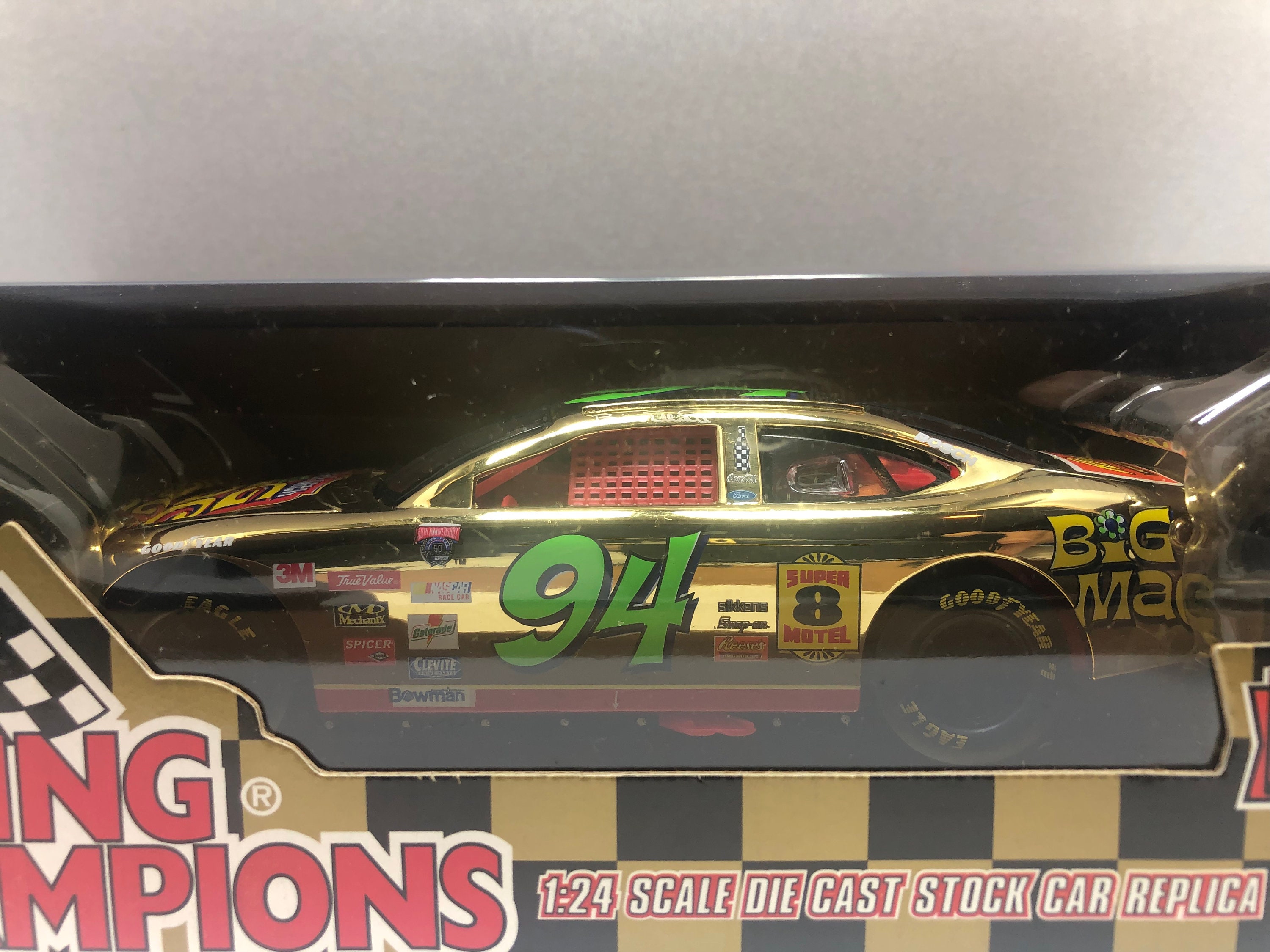 Bill Elliott #94 Gold 1/24 Scale 1 of Only 4998 Big Mac Nascar