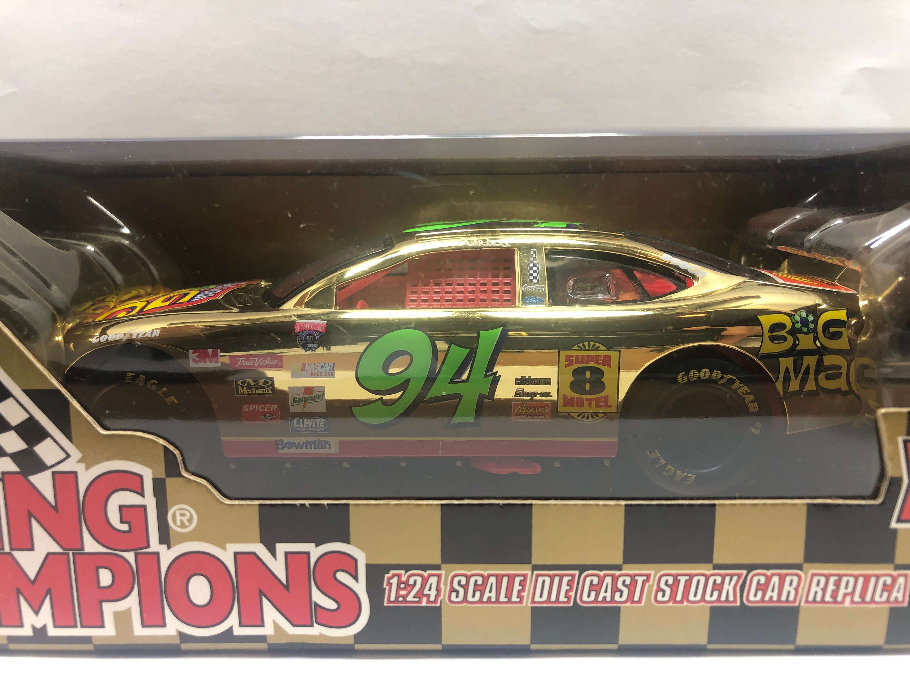 Bill Elliott #94 Gold 1/24 Scale 1 of Only 4998 Big Mac Nascar