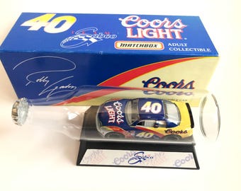 Nascar 1997 Robby Gordon #40 Coors Monte Carlo In Glass Bottle Matchbox 1:64 Scale Die Cast Fast Free Shipping