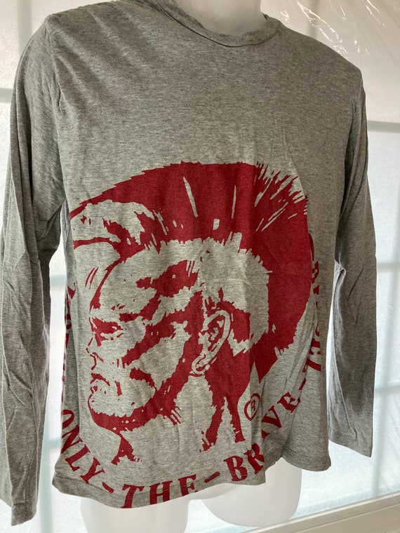 DIESEL Long Sleeve Graphic T-shirt Only the Brave Indian Head