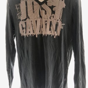 Just Cavalli Vintage Y2K Graphic Long Sleeve 90's Theme Graffiti