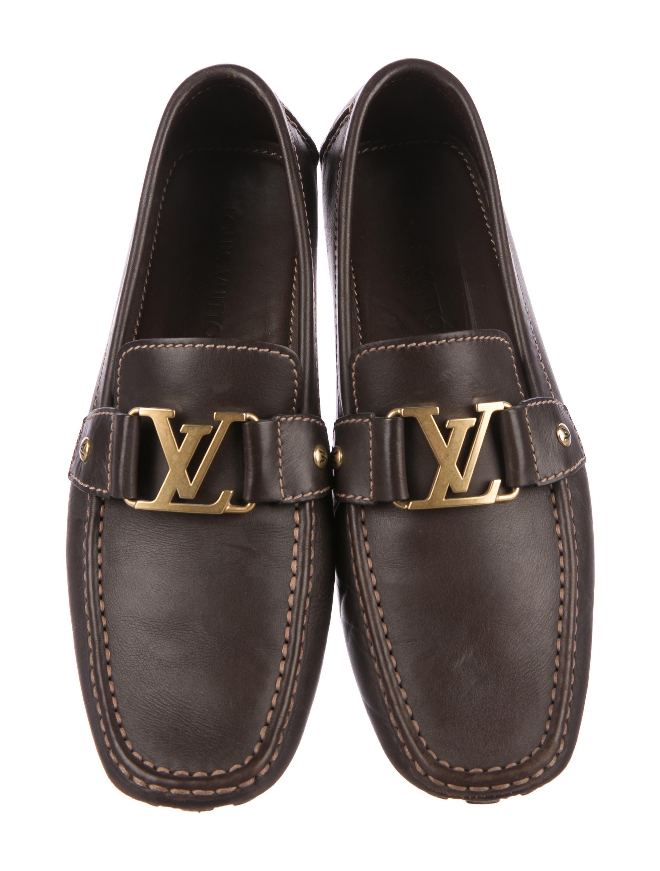Louis Vuitton Brown Leather Monte Carlo LV Loafers Size 9US
