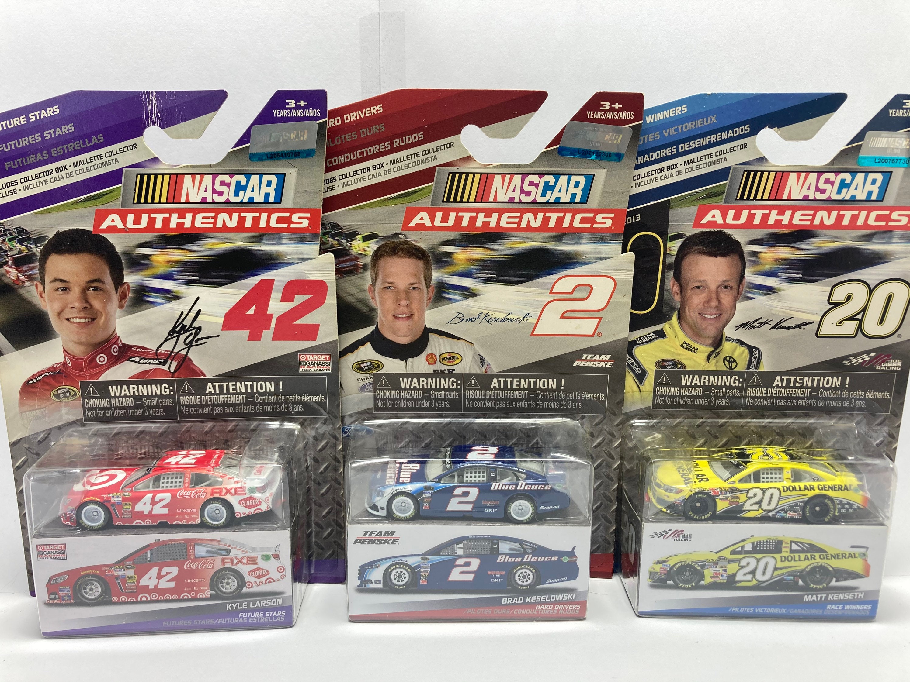 Nascar Authentics 1/64 Die Cast You Choose Driver Kenseth, Larson