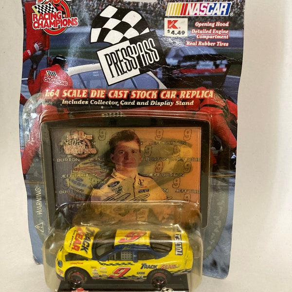 Jeff Burton 1999 Racing Champions Press Pass Track Gear 1/64 scale Nascar Free Shipping.