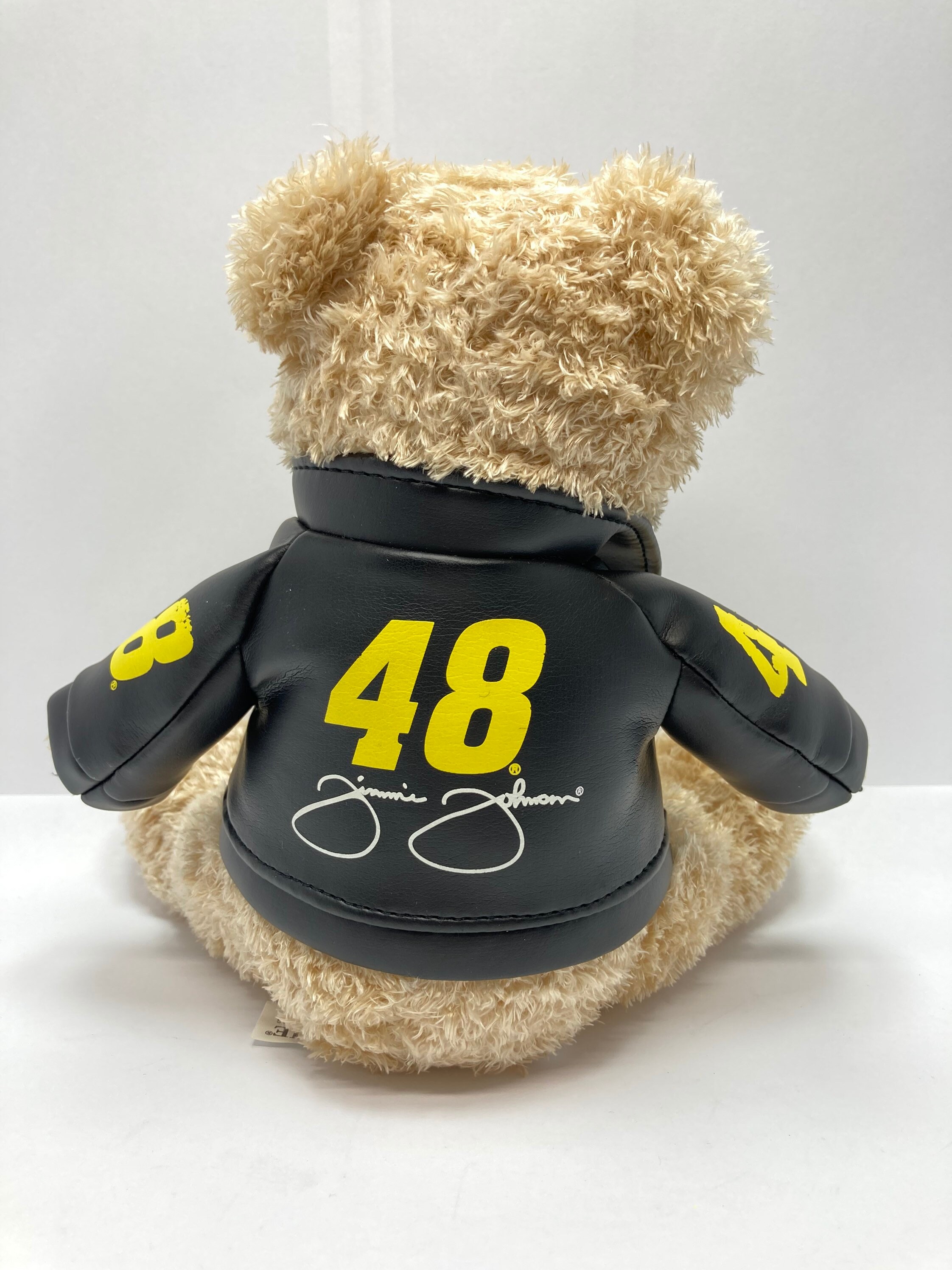 Jimmie Johnson #48 Galerie Teddy Bear 8 Inch Plush Faux Leather