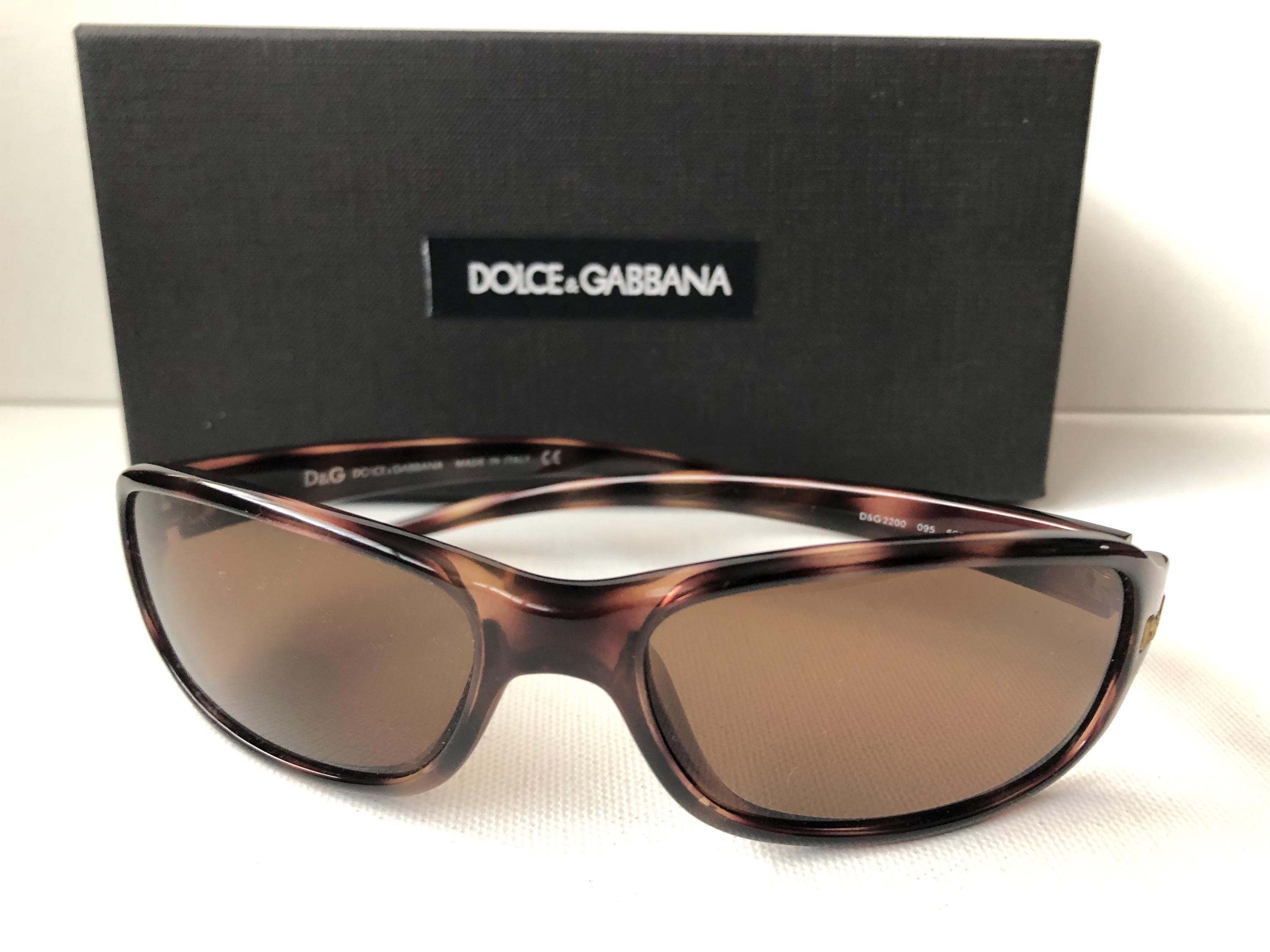 Dolce Gabbana D&G 2200 095 59D16 Sunglasses Brown Tortoise Color