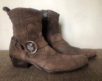 Mark Nason Rock Never Dies Italy Brown Distressed Leather Boots 9.5 Men’s il_1080xN.6367380522_s1fa.jpg main image 3