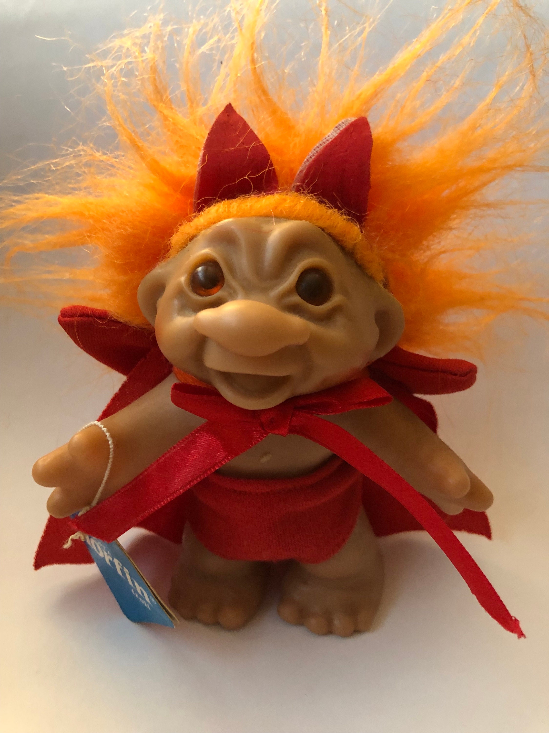 DAM Norfin Troll Vintage Troll Doll 5” Dam 1986 She Devil With