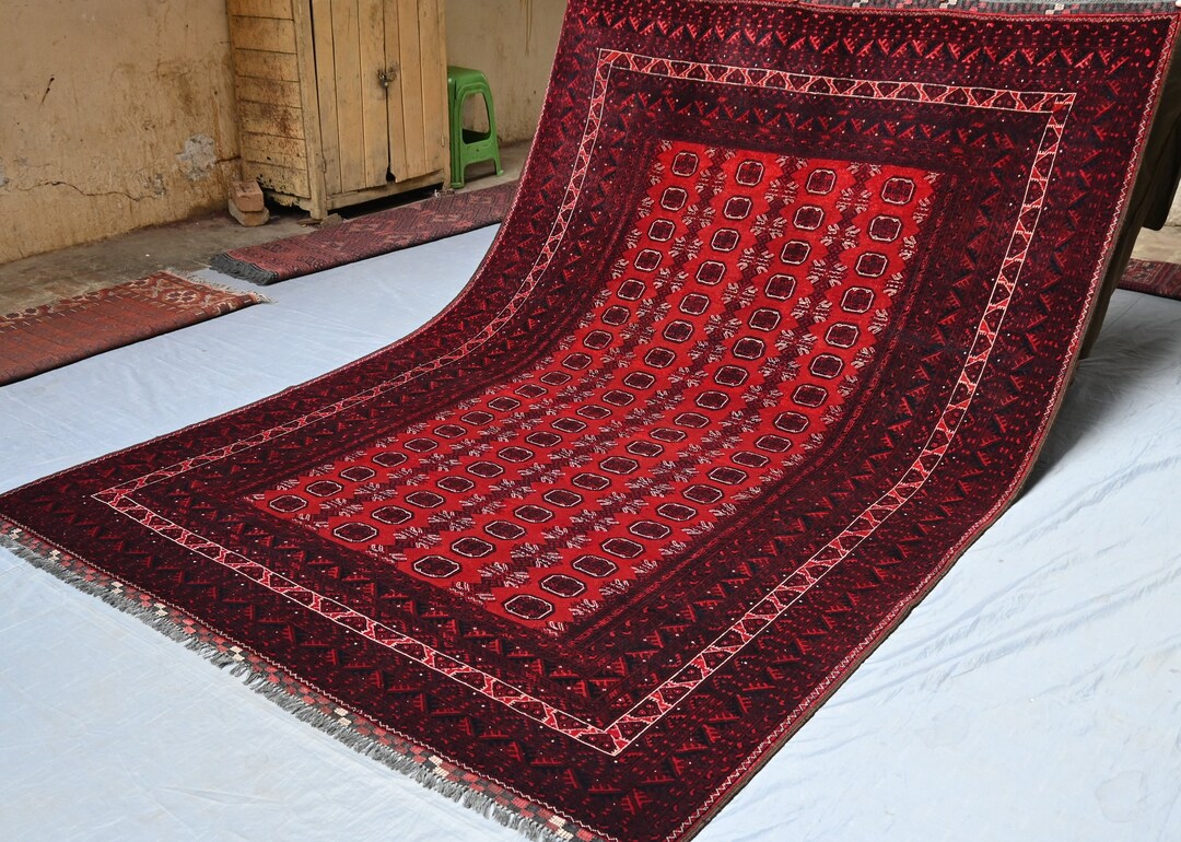 Waziri Rug 9.6 X 6.5 Ft, WHOLE SALE PRICE Afghan Rug, Turkmen Qunduz Waziri ...