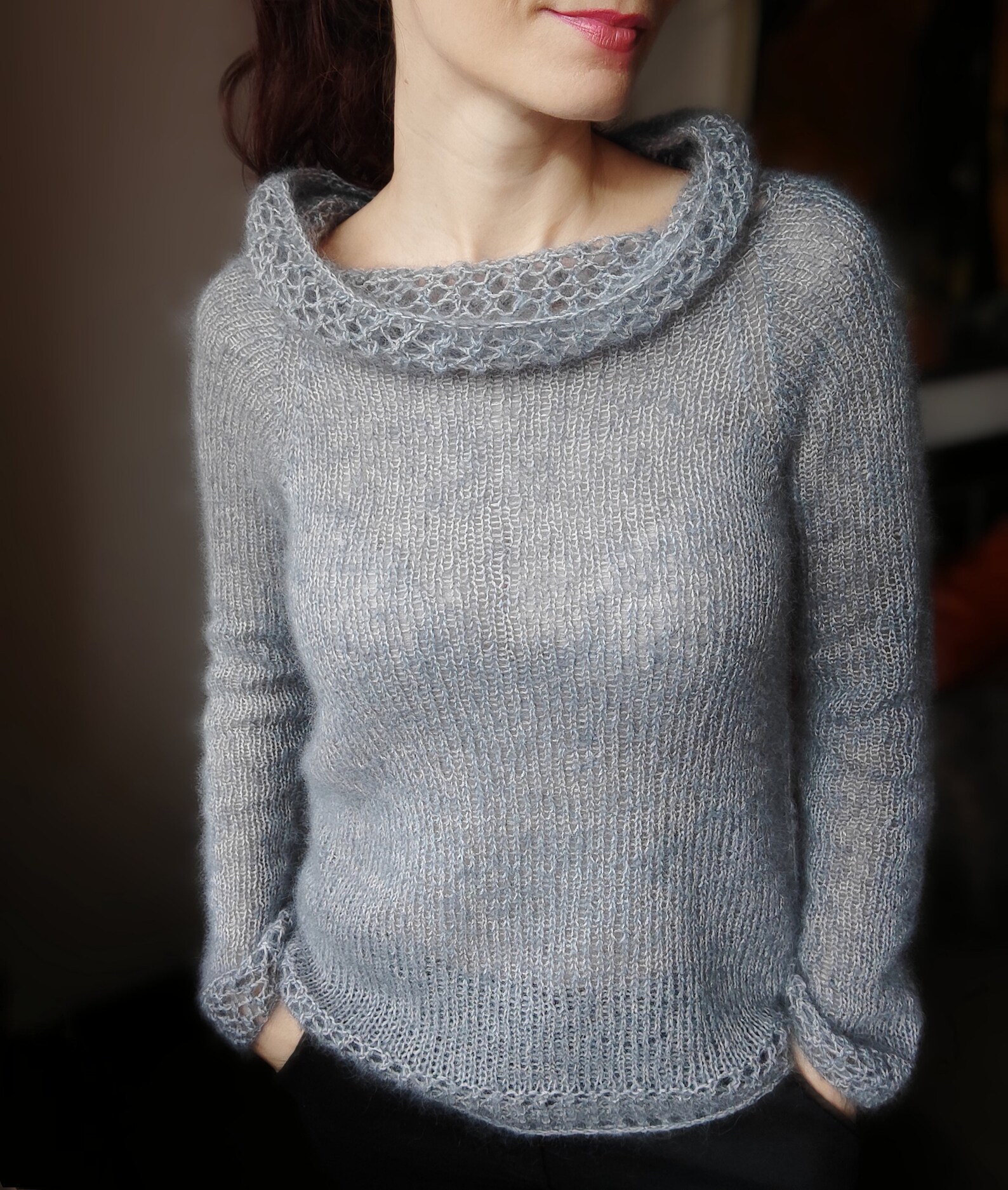 Knitting Pattern Bottomup Sweater in the Round Pullover Etsy