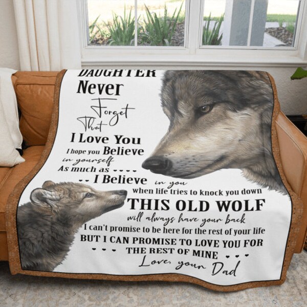 Wolf Blanket Etsy