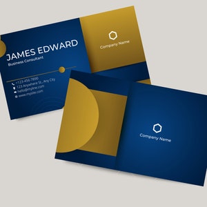 Editable Luxury Business Cards, Business Card Template, Canva Business Cards, Minimalist Business Cards, Printable Business Card