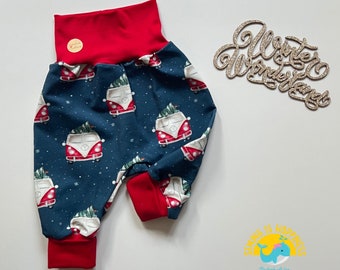Christmas bloomers baby Christmas tree made of French Terry unisex for baby boys and girls - from size 50 to size 104 with cuffs