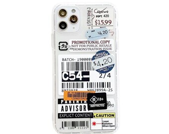 label print iphone case