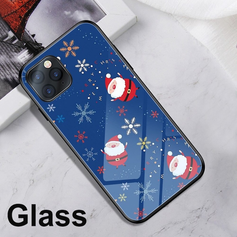 Ciciber Case For Iphone 11 12 Pro XS Max X Mini Case For Iphone XR 7 8 6 6S plus Wish Christmas Deer Tempered Glass Sticker