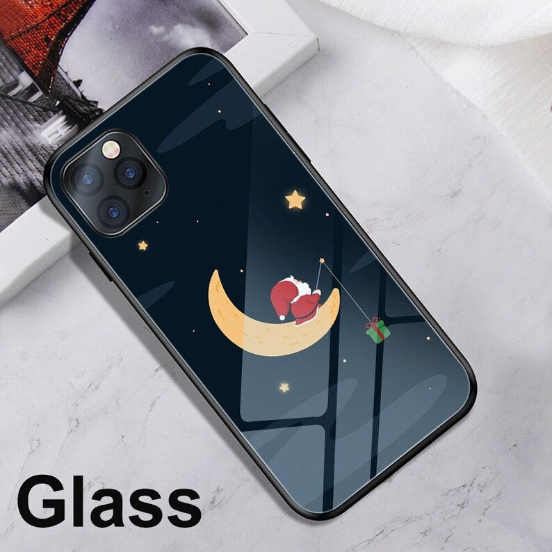 Ciciber Case For Iphone 11 12 Pro XS Max X Mini Case For Iphone XR 7 8 6 6S plus Wish Christmas Deer Tempered Glass Sticker