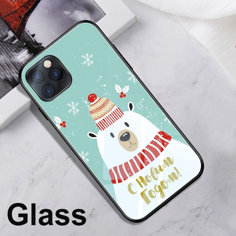 Ciciber Case For Iphone 11 12 Pro XS Max X Mini Case For Iphone XR 7 8 6 6S plus Wish Christmas Deer Tempered Glass Sticker