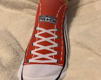 red converse socks