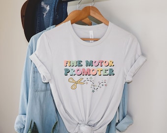 Occupational Therapy T-Shirt, Fine Motor Promoter Tee, OT Gift, Occupational Therapist Shirt, COTA Tee