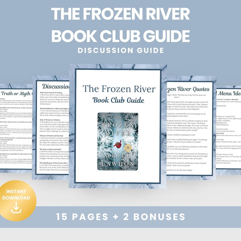 Frozen River Book Club Etsy