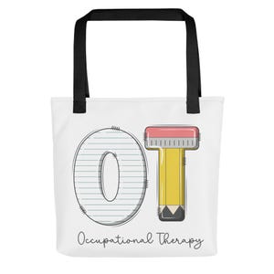 Occupational Therapy Tote Bag, COTA Work Tote, Occupational Therapist Gift, Gift for OT Grad, School Based OT Tote