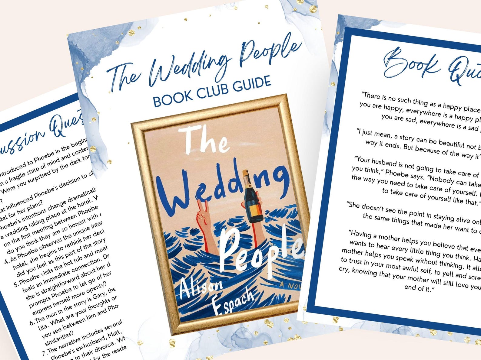 Book Club Guide the Wedding People, Book Club Discussion, Booktok ...