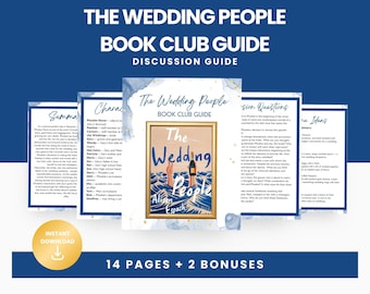 Book Club Guide The Wedding People, Book Club Discussion, Booktok Digital Download, The Wedding People Discussion Questions