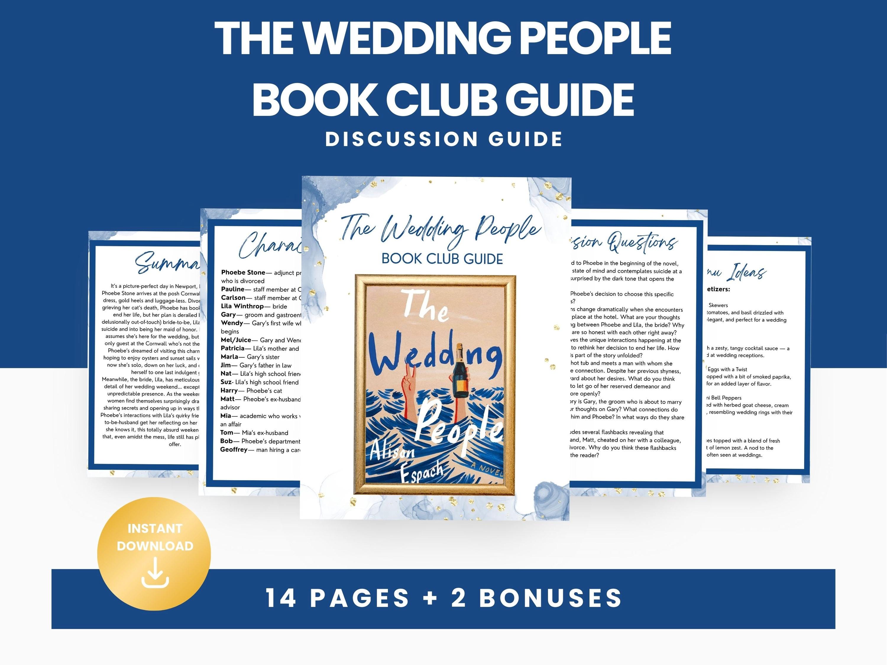 Book Club Guide the Wedding People, Book Club Discussion, Booktok