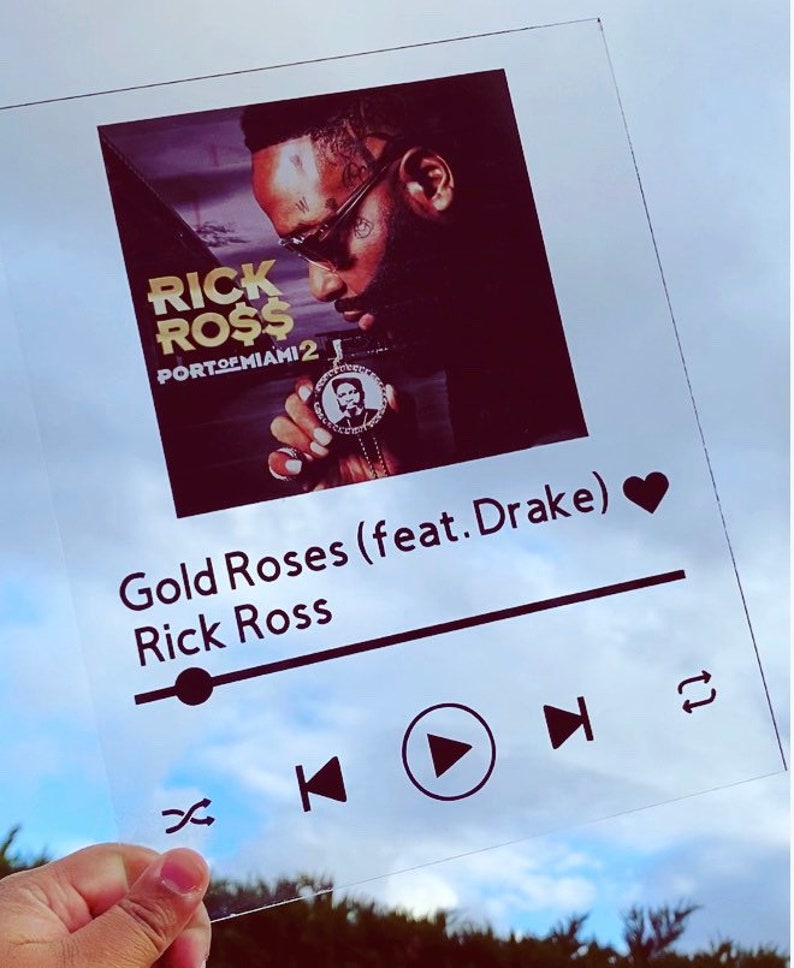 QR Code /Spotify glass Music Plaques Etsy