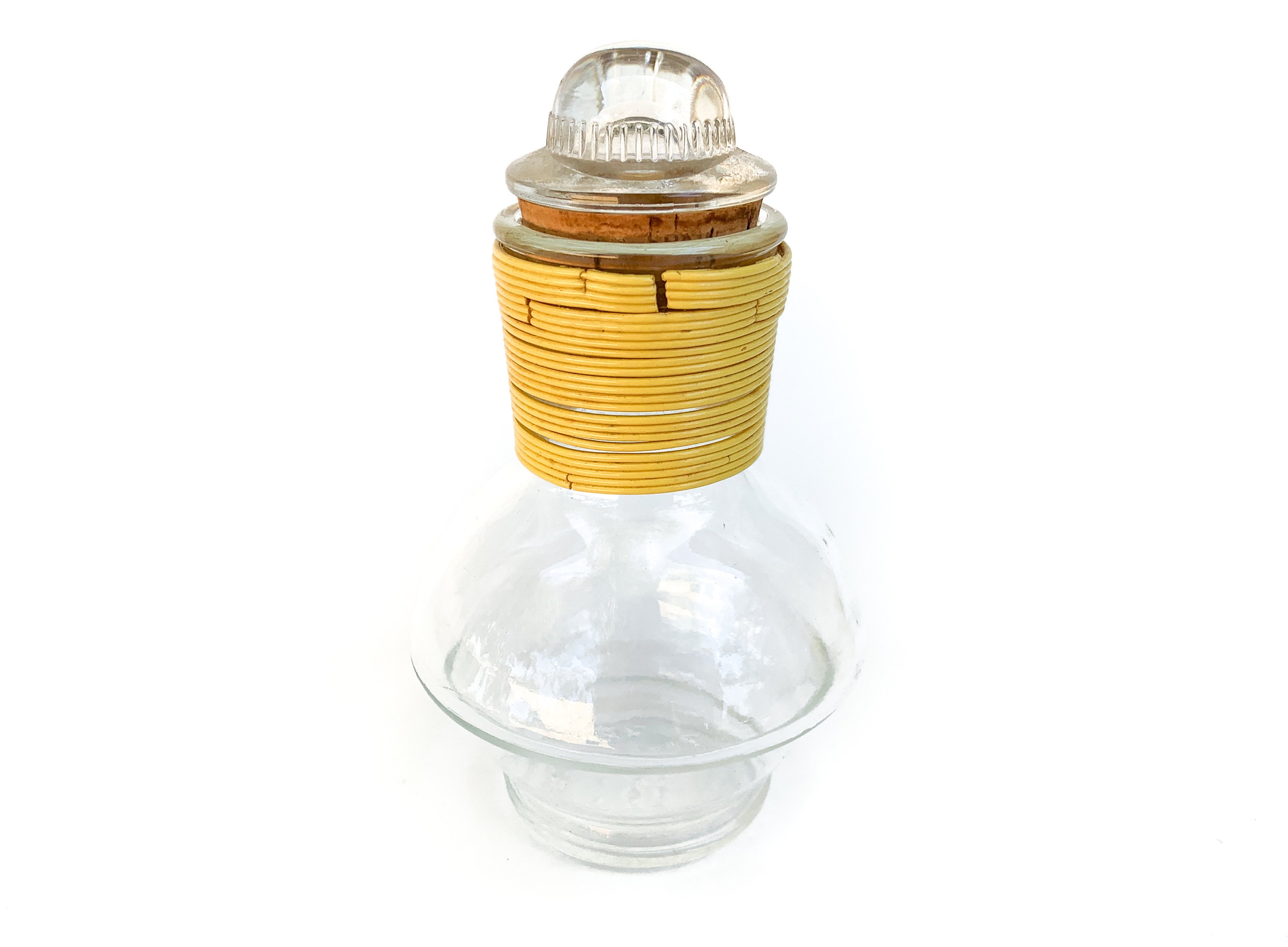 【GLASSBAKE】Hottle【McKEE】 Vintage Mckee Glasbake Hottle Bottle With Yellow Cord - Etsy