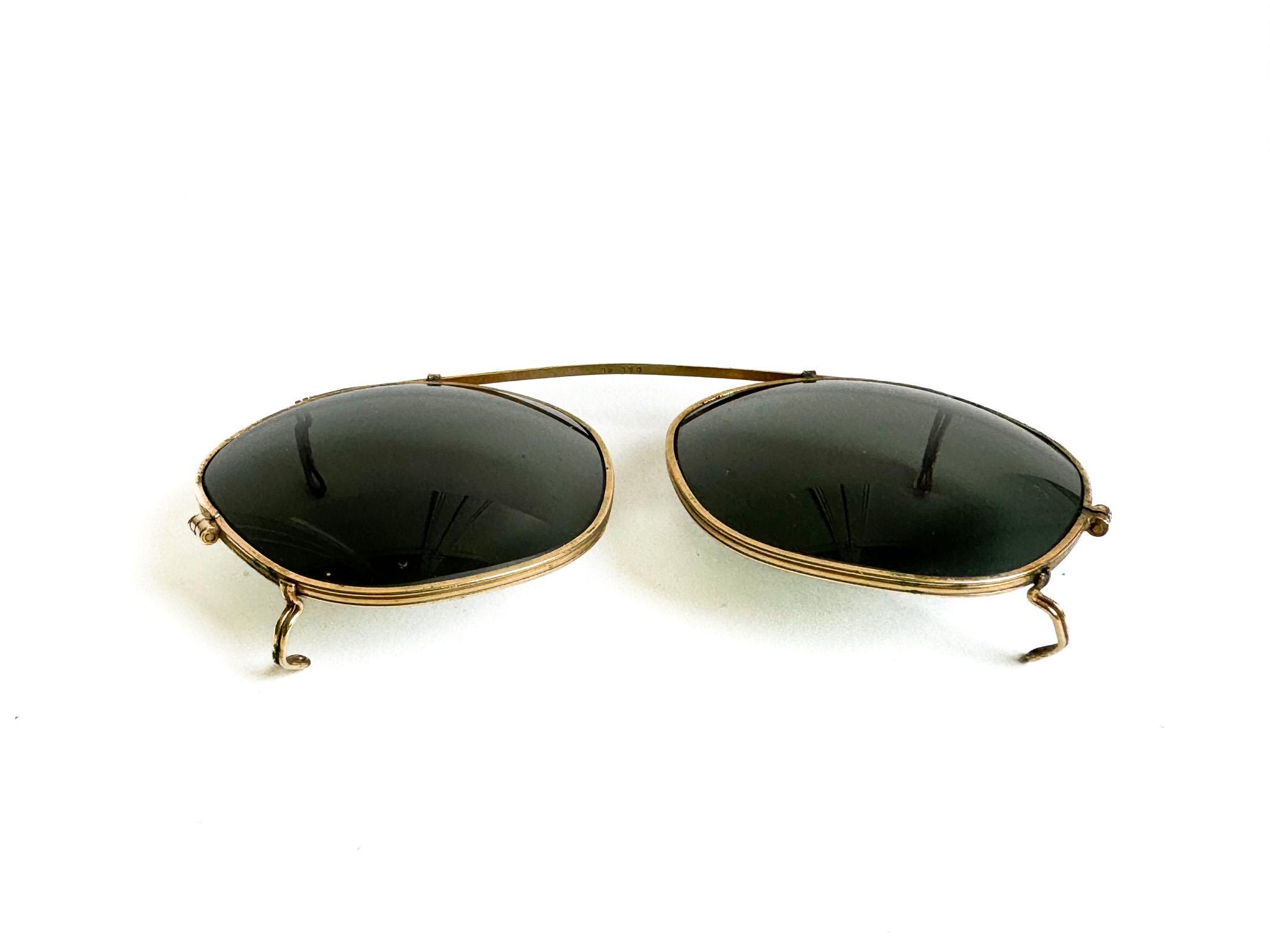 Vintage Ray-ban Snap on Sunglasses – Bausch & Lomb Gold  display picture 1