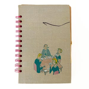 one of a kind! spiral bound junk-jounal scrapbook / keepsake book / handmade journal / vintage book cover / vintage ephemera