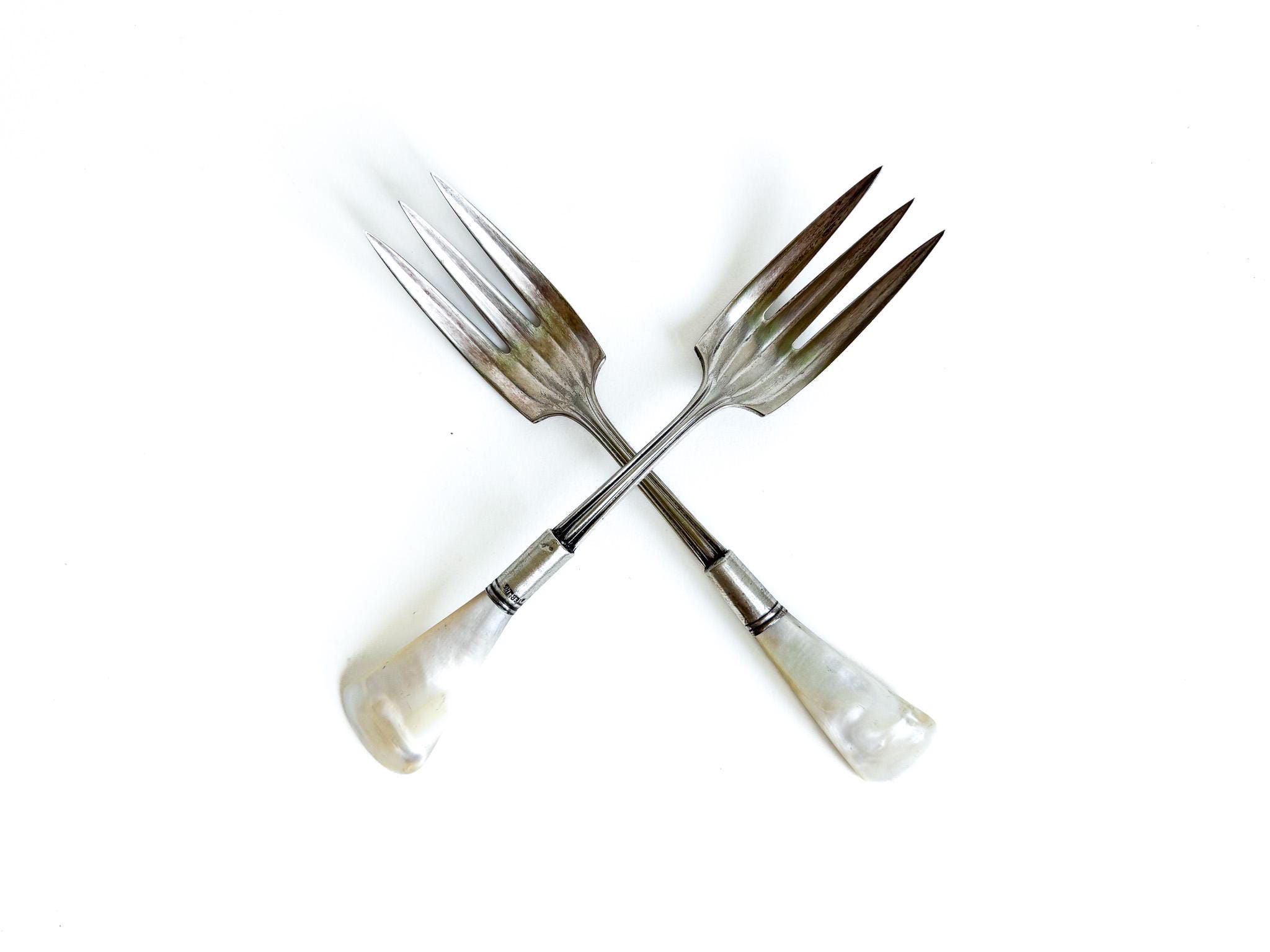 Sterling Mother of Pearl Forks - Etsy