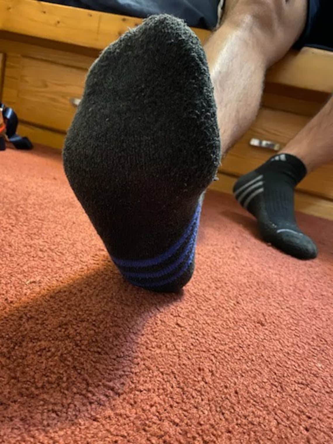 Pair of used dirty smelly men's construction worker socks Etsy