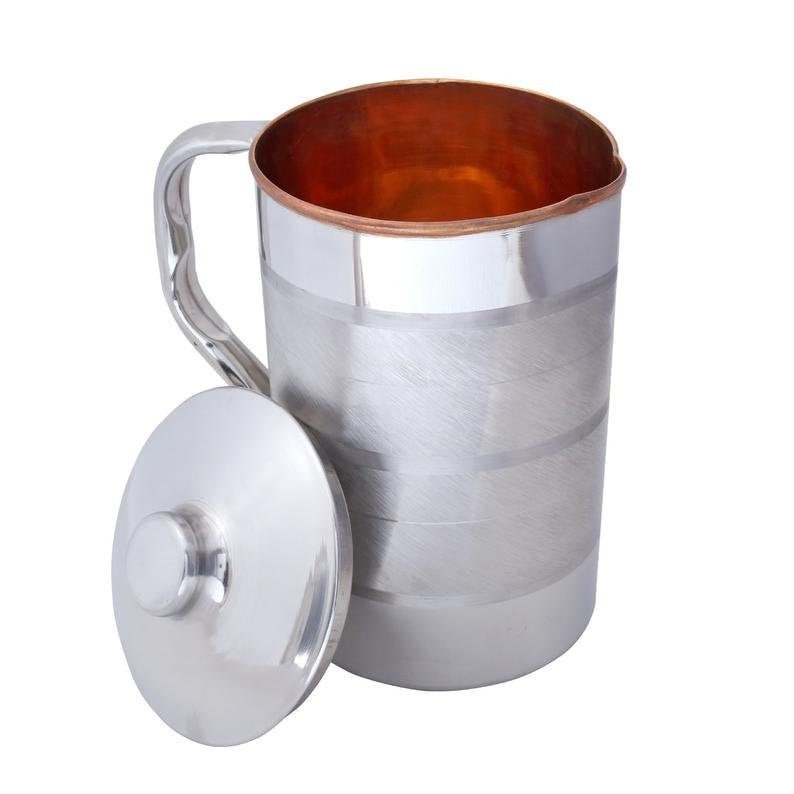 Copper Steel Water Ayurveda Yoga Health Benefit Jug Set With Etsy UK