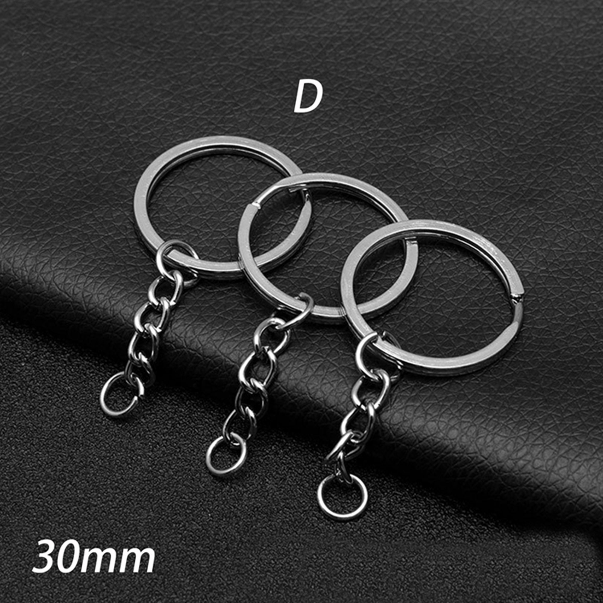 BEADNOVA Split Keychain Rings for Crafts Keychain Ring Silver Metal  Keychain Kit Jump Rings for DIY Keychain Accessories Resin (25mm, 300pcs)