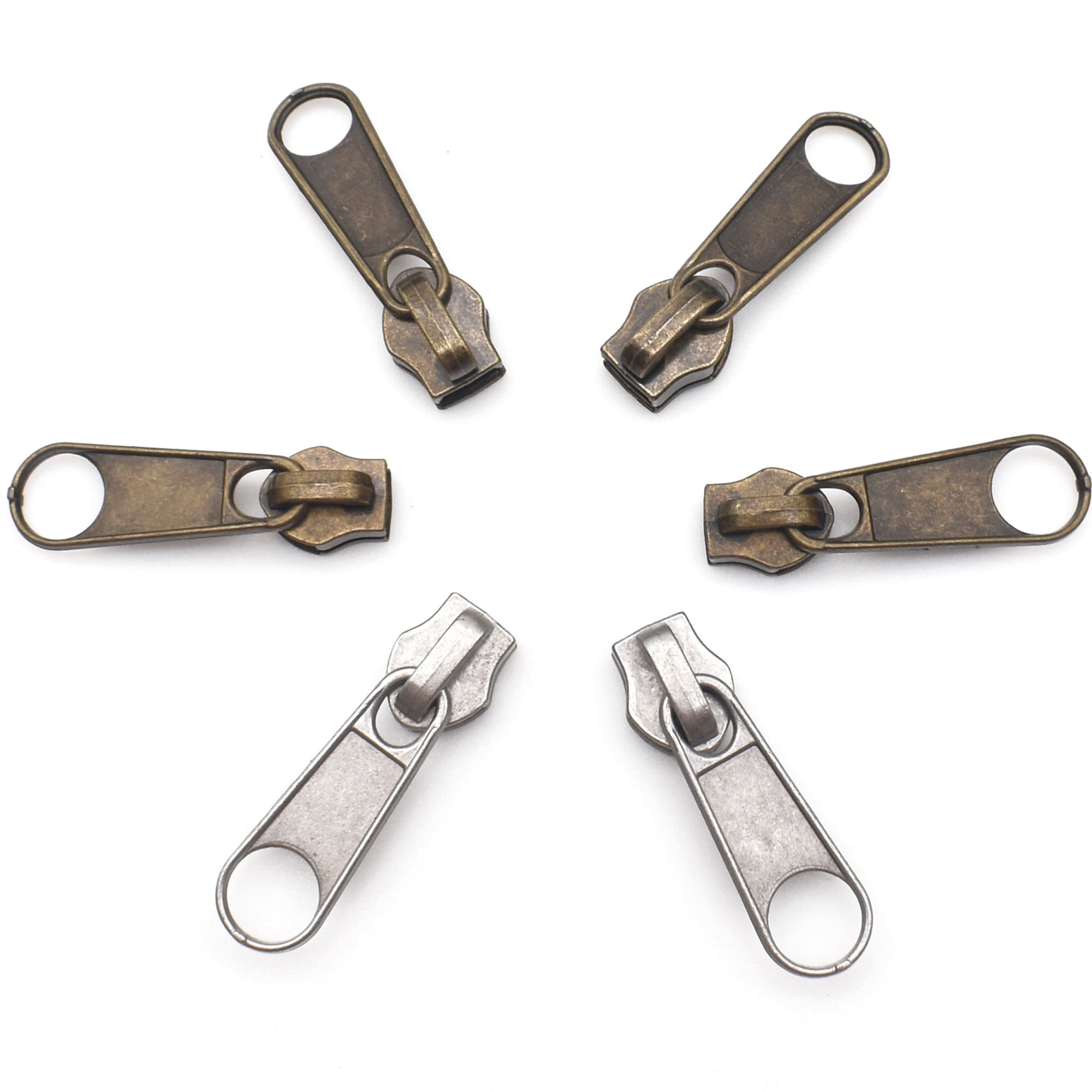 1 X Zipper Slider Replacement Repair Kit, Slider Slider Universal Holder  Metal Zipper Head Silver