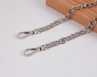 1pcs Various Color Decorative Metal Chain With Hook For Handbag Chain Link With Snap Hook