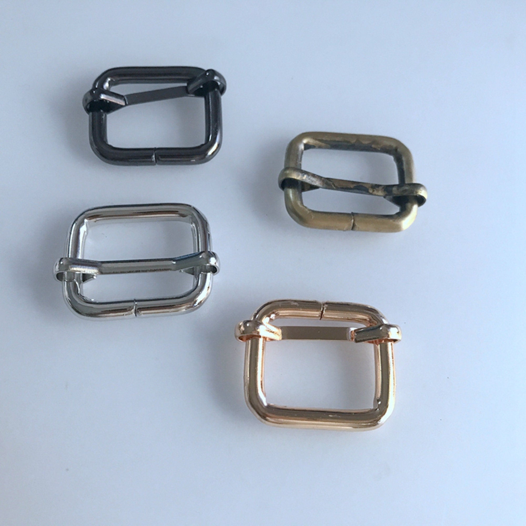 4PCS Various Size and Color Metal Adjustable Slider Buckle Etsy UK