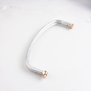 25cm Metal Bag Frame Aluminium Tube Purse Frame Bag Decoration Hardware