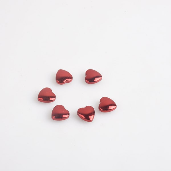 10 Stück 10mm verschiedene Farben Herzform Chicago Schraube Metallschraube Niete für Ledergürtel Chicago Buchbindung Schraube