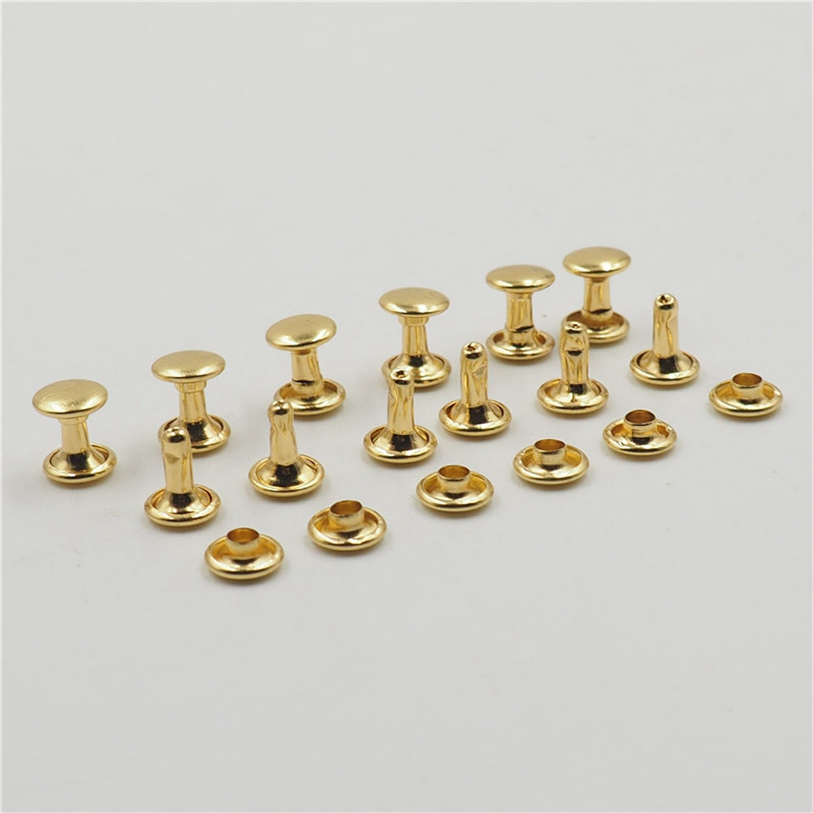 100PCS Brass Metal Rivets Crafts Buckle Garment Rivet Stud Etsy