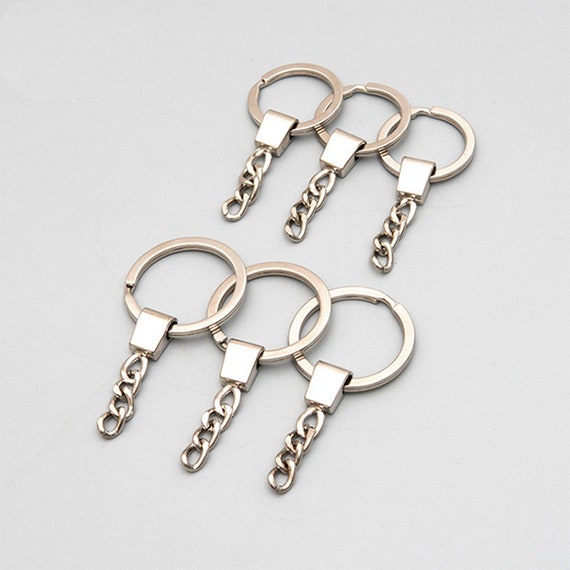 100pcs Metal Keyrings With Chain and Jump Rings in Bulk, Bulk Keychains ,  Supplies, Key Chain Making, Split Keyring -  Norway