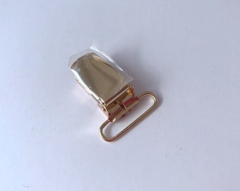 Suspender Clips 4/8/10/20/50 Pcs 20mm Light Gold Metal Clip Pacifier Clip Personalized Fastener Clip