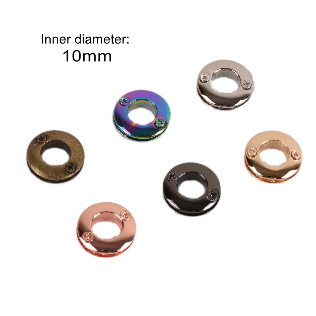 4PCS Metal 10mm Zinc Alloy Round Grommets Eyelet With Screw Etsy