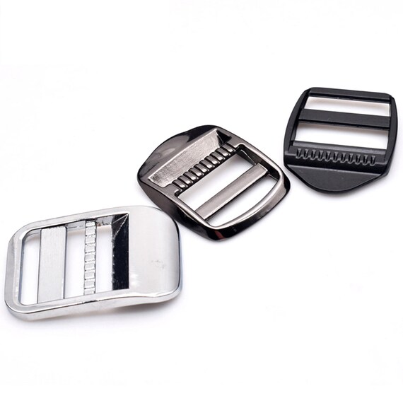 5pcs Metal Ladder Lock Tri glide Tension Lock Slide Buckle for