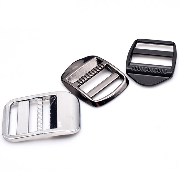 5pcs Metal Ladder Lock Tri-glide Tension Lock Slide Buckle for