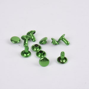 8*8mm New Color Metal Double Cap Rivet Screw Stud Nail Snap Sewing Rivet For DIY Handbag Leather Craft Repairs Decoration